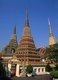 Thailand: A variety of chedis at Wat Pho (Temple of the Reclining Buddha), Bangkok